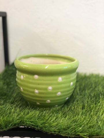 Ring dotted Ceramic pot