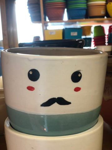 Smiley Ceramic pot