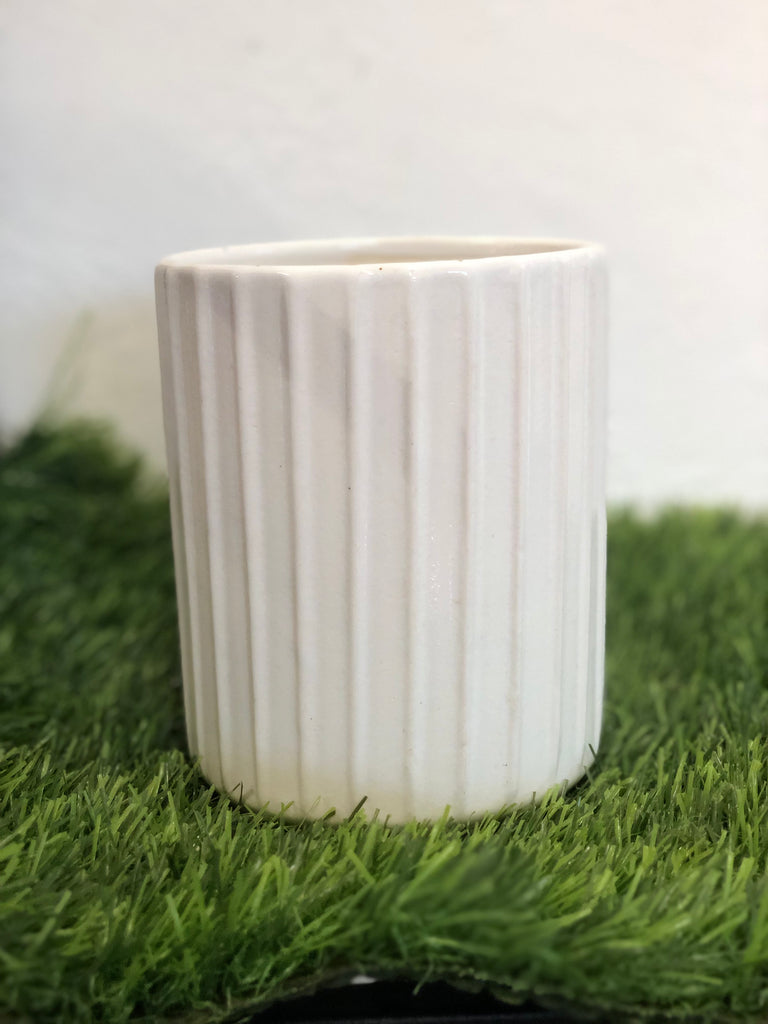 Line ceramic pot