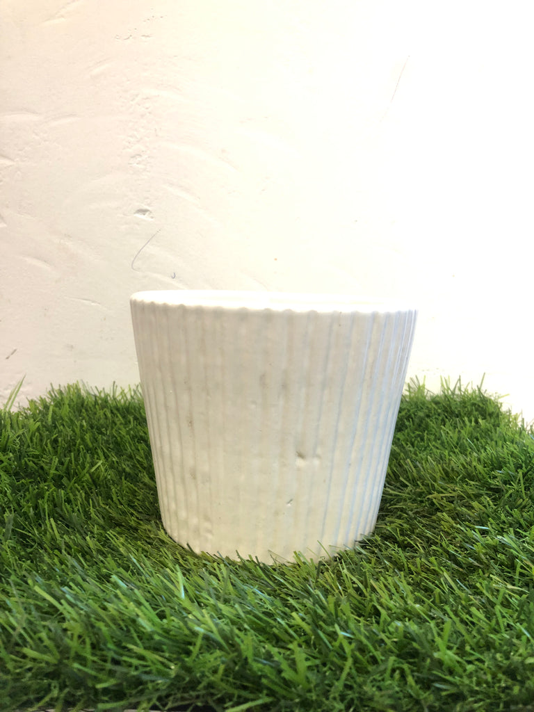 Stipped Ceramic pot