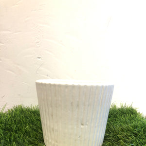 Stipped Ceramic pot