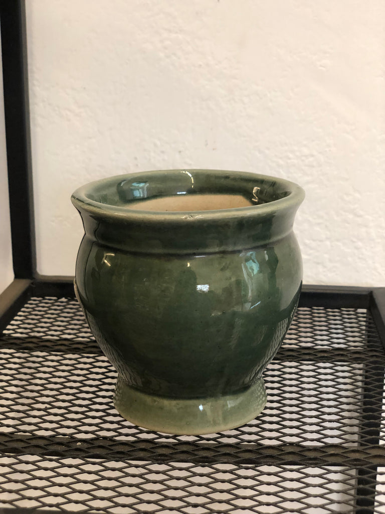 Green jar mini Ceramic pot