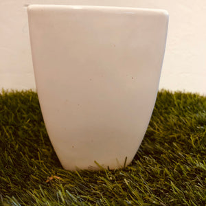 Tall white Ceramic pot