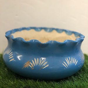 Blue bonsai ceramic pot