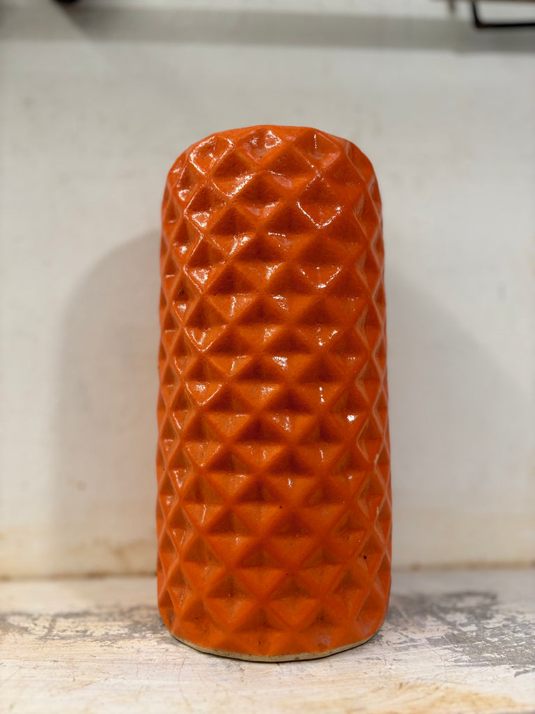 Diamond long ceramic pot