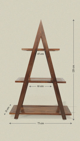 A Shape Wooden Stand