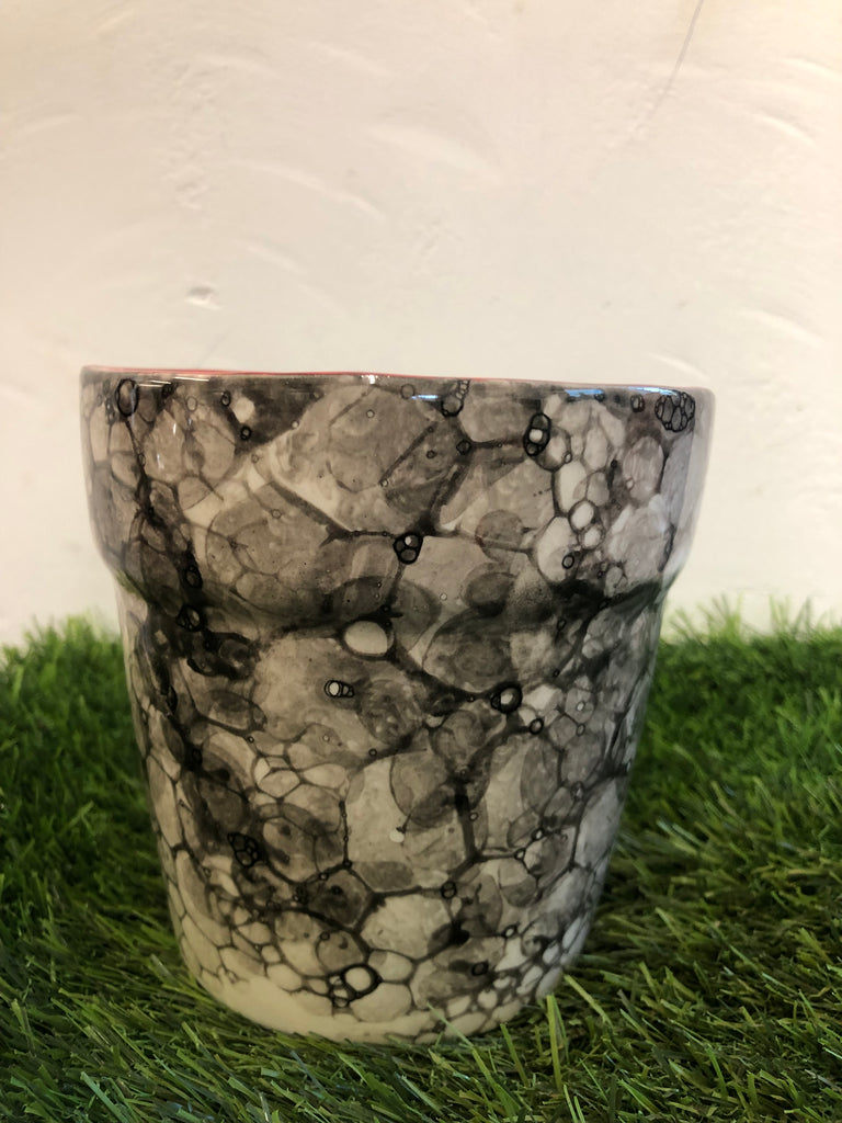 Bubble Border Ceramic pot