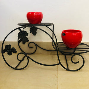 Double pot Metal stand