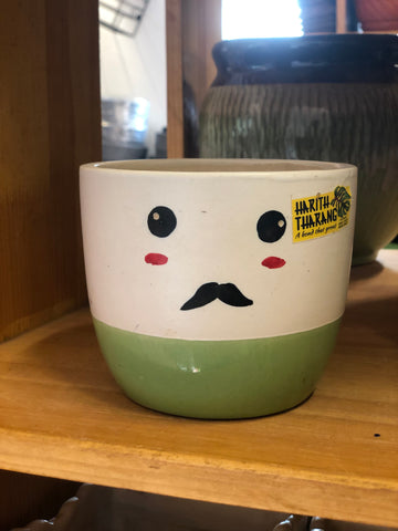 Smiley Ceramic pot