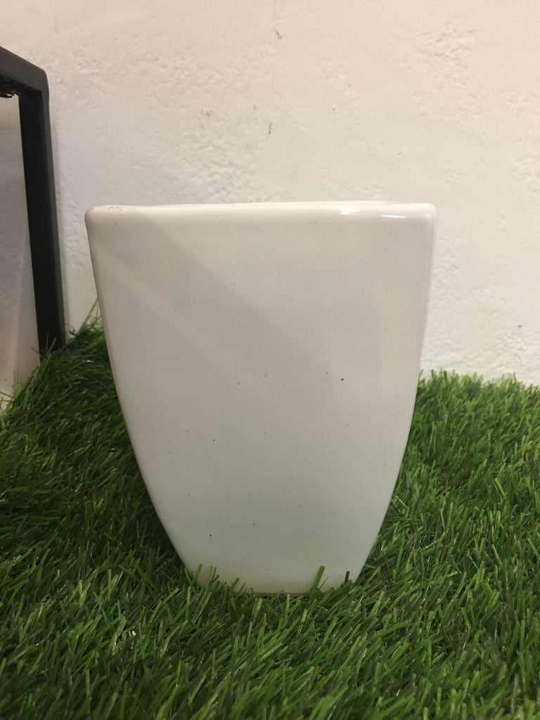 Tall white Pot