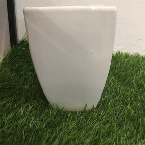 Tall white Pot