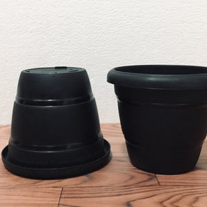 16 Inch Black Pot (Round)