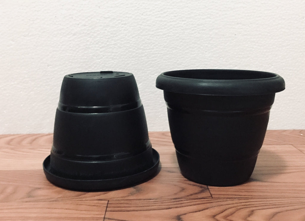 12 Inch Black pot (Round)