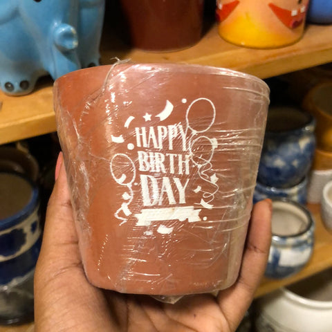 Terracotta mud pot