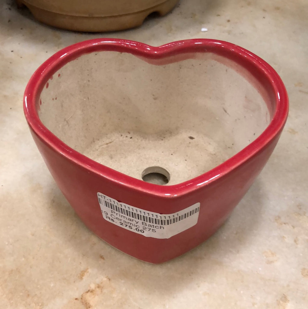 Ceramic pot heart