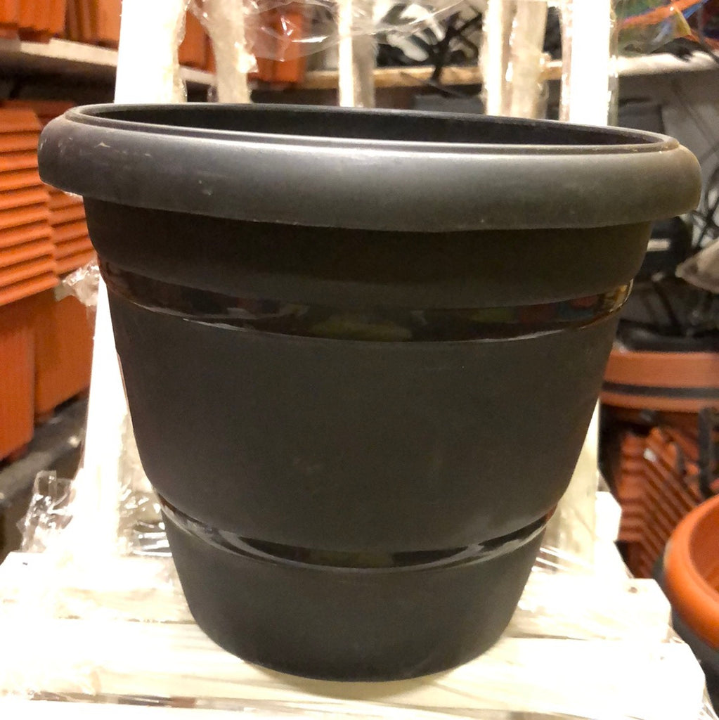 8 Inch black pot (Round)